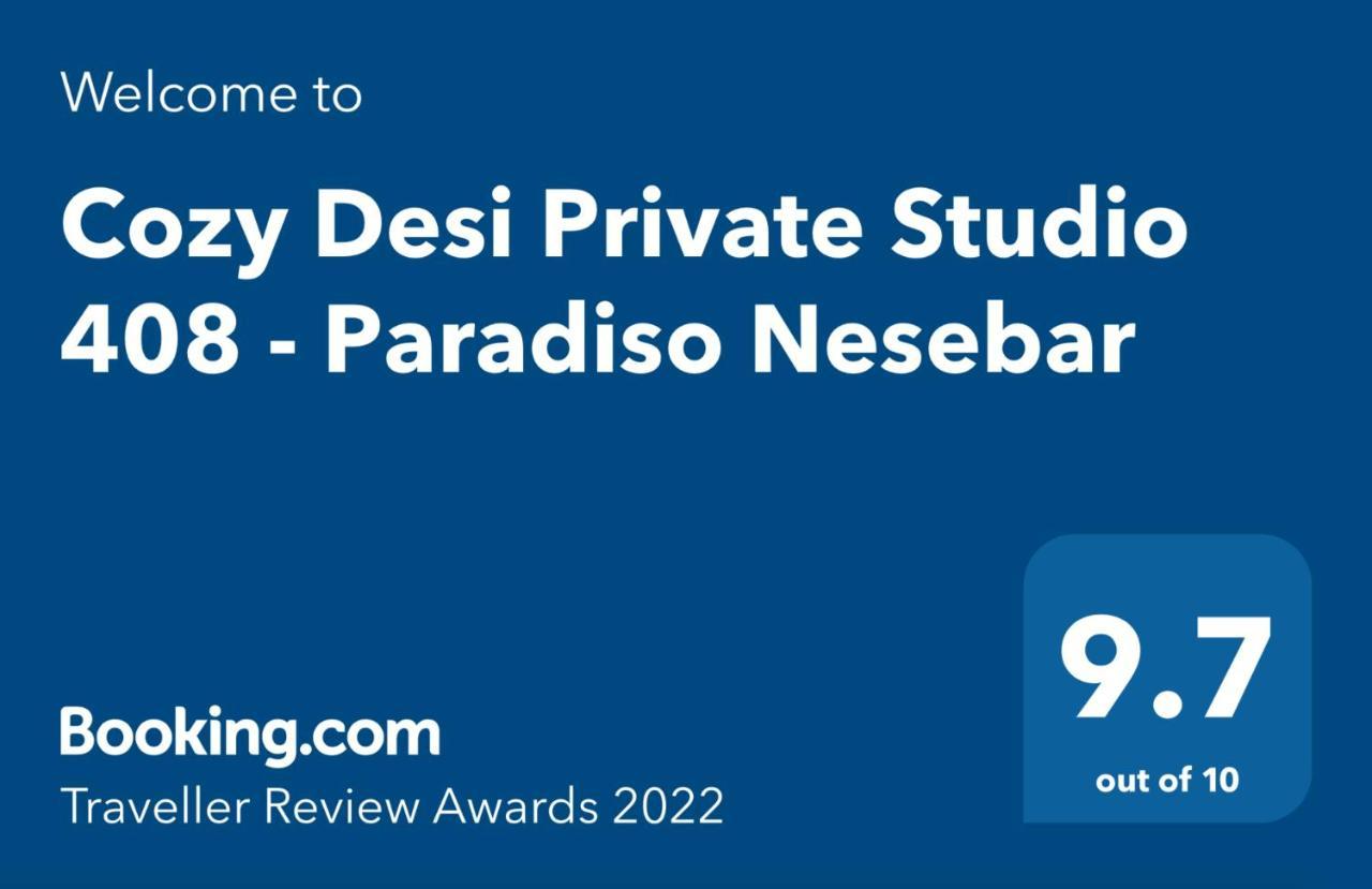 Paradiso 'В' 408 Private Studio Nessebar Bagian luar foto